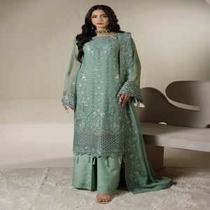 Ropa de fiesta pakistaní de alta calidad para mujer, ropa de tela de gasa para mujer, ropa de estilo islámico para damas. - Product Image 1