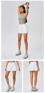 <b>Women's</b> Sporty Knitted <b>Shorts</b> Set With Pocket Quick Dry Solid Color Above <b>Knee</b> <b>Length</b> Regular Fit Spring Summer Wear - Product Image 5