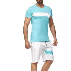 Conjunto de Camiseta y Pantalones Cortos Casuales Ligeros para Hombre, 100% Algodón Franela, Logotipo Personalizado, Venta Caliente, Precio al por Mayor - Product Image 6