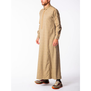 <b>Men</b> Juba High Quality Islamic Clothing Breathable Long Sleeve Loose Fit Robe For Prayer Festival And Family Events - Product Image 1