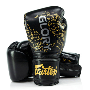 ถุงมือมวยไทย Fairtex คุณภาพสูงสำหรับการฝึกซ้อมและแข่งขัน ผลิตตามสั่งด้วยหนังวัวแท้สำหรับผู้ใหญ่ - Product Image 1