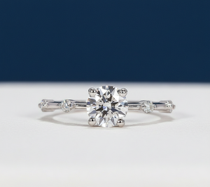 Anillo de Compromiso con Diamante Cultivado en Laboratorio de 1.13CT, Corte Redondo, VVS2, Certificado IGI, Oro Rosa, Joyería Personalizada al por Mayor - Product Image 1