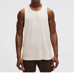 Camisetas sin mangas para hombre, de secado rápido, transpirables, ligeras, para deporte, gimnasio, fitness, de poliéster/algodón, sin costuras. - Product Image 1