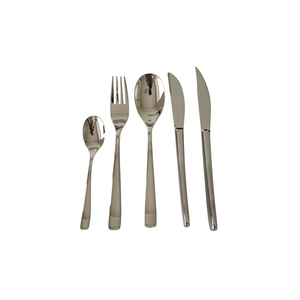 Ensemble de couverts en acier inoxydable poli miroir de haute qualité, vaisselle moderne pour restaurant, hôtel et usage domestique - Product Image 1