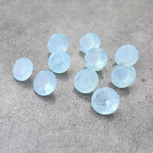 Aigue-marine de qualité AAA+ facettée, taille ronde, pierre précieuse calibrée, pour la fabrication de bijoux, toutes tailles en gros - Product Image 4