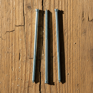 Tornillos para Madera de Doble Rosca Métrica/Pulgada, Cabeza Ranurada, Rosca Parcial, Clase 4.8 y 6.8, Acero al Carbono Zincado, Estándar DIN PDC - Product Image 1