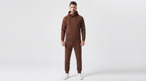 Conjunto de Sudadera con Capucha y Pantalones Deportivos de Forro Polar Premium para Hombre, Logotipo Personalizado, Chándal Deportivo Informal, Ropa Deportiva al por Mayor - Product Image 2