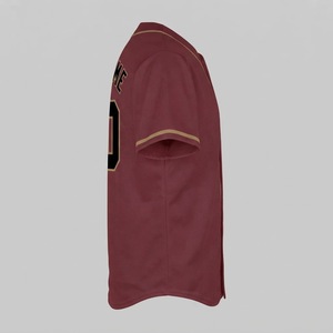 Maillot de baseball col en V personnalisé de haute qualité avec impression par transfert thermique, logo brodé 3D, grandes tailles, vente en gros, léger et respirant - Product Image 5
