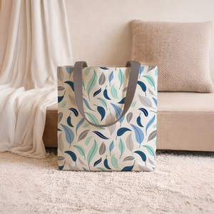 Cotton Tote <b>Bag</b> Reusable Grocery Shopping <b>Bag</b> with <b>Long</b> Handles, Cloth <b>Bag</b> for Travel & Daily Use - Product Image 1