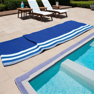 Toalla ligera con rayas hecha de material de algodón suave, toalla con rayas que proporciona un secado rápido y una gran capacidad de absorción, toallas con rayas - Product Image 4