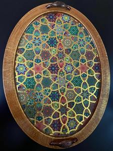 Bandeja de Madera con Textura de Lujo, Bandeja de Madera Estampada en Relieve para Diseño de Interiores de Alta Gama, Suministro de Bandejas para Servir al por Mayor - Product Image 2