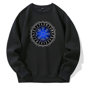 Sweat-shirt à col rond surdimensionné pour homme de haute qualité avec logo personnalisé, en molleton de coton, streetwear décontracté, OEM - Product Image 4