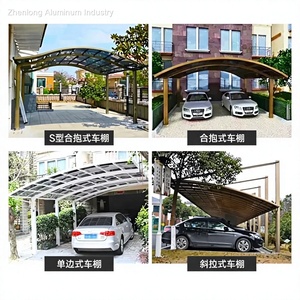<span class=keywords><strong>Grand</strong></span> abri de voiture/<span class=keywords><strong>garage</strong></span> de luxe 6x6m 3x6m avec toit en polycarbonate toutes saisons pour allée de villa de prestige - Product Image 6