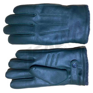 Nouveauté OEM – Gants de fitness en peau de mouton couleur unie – Gants d'hiver en cuir de qualité pour la conduite et les activités extérieures – Gants de sécurité - Product Image 2