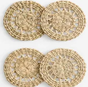 แผ่นรองแก้วทรงกลมสานมือ ดีไซน์ลายฉลุ สวยงามทันสมัย ราคาขายส่ง - Product Image 3