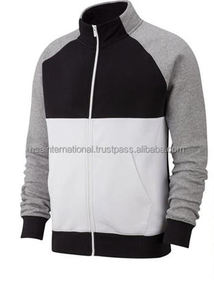 Ensemble sweat-shirt à capuche et jogging écologique pour hommes coupe ajustée avec fermeture éclair Ensemble sweat-shirt personnalisé multi-panneaux Vente en gros Survêtement pour jogging d'hiver - Product Image 3