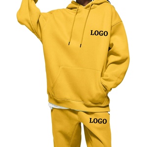 Meilleur modèle Survêtement pour femmes en coton épais Ensemble deux pièces vierge de jogging uni Pull à capuche surdimensionné Survêtement pour femmes - Product Image 2