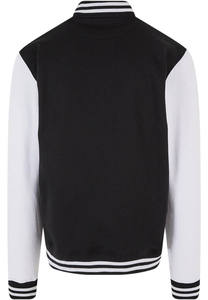 Chaquetas de Béisbol Personalizadas de Alta Calidad, Chaqueta Varsity Negra y Blanca para Hombre, Estilo Bomber Deportivo de Otoño - Product Image 6