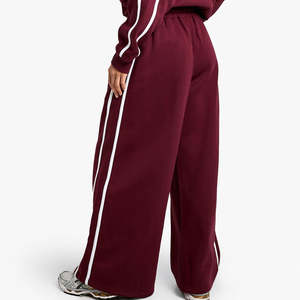 Pantalon de jogging décontracté tendance pour femme 2026, nouveau style transfrontalier, 100 % coton, grande taille, coupe droite et large pour l'hiver - Product Image 5