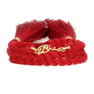 Rakhi de Plata de Ley 925 Chapado en Oro Blessed Bhai, Producto Hecho a Mano, Estilo Unisex, Regalo de Joyería - Product Image 4
