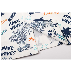 Tenues Assorties Famille à Imprimé Tropical Personnalisé, Vêtements de Vacances, Chemises Hawaïennes et Jupes Assorties, Fabricant OEM - Product Image 4
