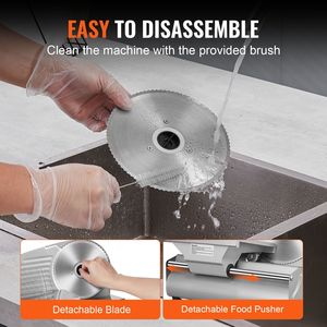 Affettatrice Elettrica per Alimenti da 7,5 Pollici, 180W, Lama Premium in SUS420, Spessore Regolabile 0-0,6 Pollici, Affettatrice per Carne di Alta Qualità - Product Image 5