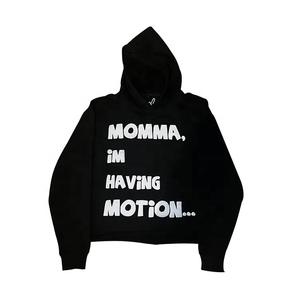 Sudadera con capucha de felpa francesa 100% algodón con logotipo personalizado bordado de diamantes de imitación diseño único estampado 6XL Sudadera con capucha gráfica de lana suave - Product Image 5