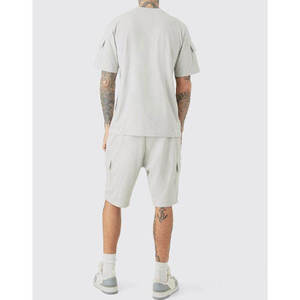 Conjuntos de camiseta y pantalones cortos de dos piezas hechos a medida, ropa de verano, conjuntos de pantalones cortos de alta calidad para hombre, fabricante. - Product Image 2