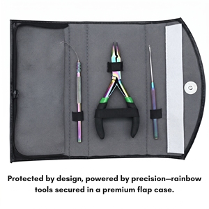 Kit d'outils professionnels pour extensions de cheveux à micro-perles : Pince à sertir, Extracteur de perles, Applicateur à boucle - Product Image 6