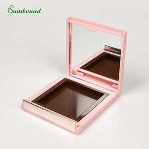 Manufacturer Replaceable Square <b>Empty</b> Powder Compact 8ml High-End Cosmetic Case With Gradient Spray Paint Silk Screen Logo OEM - Product Image 6