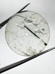 หน้าปัดนาฬิกาเพรนีตธรรมชาติแบบแบน ขนาด 28.5 มม. หนา 0.7 มม. รูตรงกลาง 2 มม. - Product Image 3