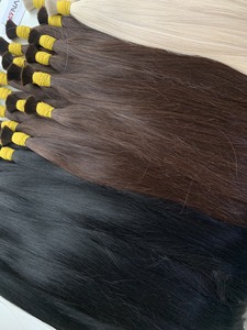 <b>Top</b> Trending Bulk Hair Extensions Vietnamese Hair Double Drown 100grams Dark Colors 22 Inches - Product Image 3