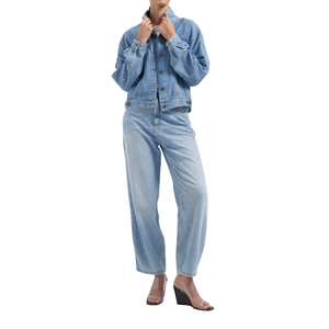 LTX Fran Vintage Women's <b>Denim</b> Jacket Stylish <b>Coats</b> with Retro Charm - Product Image 1