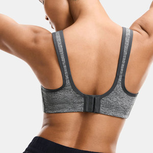 Econex Sports Women Seamless <b>Racerback</b> Sports <b>Bra</b> Scoop Neck Medium Support Yoga Fitness Breathable Quick Dry Solid Color - Product Image 4