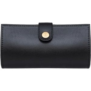 Versatile Fashionable Luxurious Purple Leather <b>Long</b> Open Closure Hand bag Luxurious women Purple leather hand bag - Product Image 4