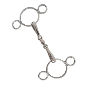 บิตม้าแบบวงแหวนคู่สแตนเลส Apollo Equestrian สำหรับฝึกขี่ม้า - Product Image 6