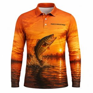 เสื้อโปโลตกปลาสำหรับผู้ชาย รุ่น Performance  ไซส์ใหญ่พิเศษ สำหรับแข่งขัน แขนยาว - Product Image 1