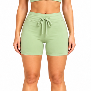 Shorts Deportivos Premium Personalizados para Mujer, Cintura Alta, Elásticos, para Gimnasio, Yoga, Ciclismo, Producción al por Mayor OEM - Product Image 4