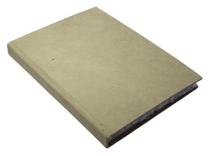 Carnet à couverture en papier de chanvre rigide, fait main, avec bords naturels, en coton recyclé, best-seller - Product Image 1