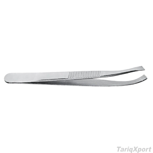 Pince à épiler professionnelle en acier inoxydable personnalisable, durable, pour sourcils, coupe et finition, à pointe inclinée, essentiels de beauté - Product Image 3