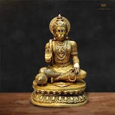 Estatua de Latón Dorado Hecha a Mano del Dios Hanuman Ji, Escultura Religiosa de Sobremesa, Diseño Art Deco, Decoración para el Hogar - Product Image 5