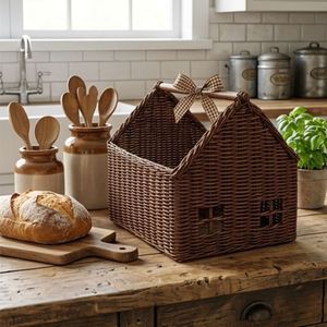 ตะกร้าหวายงานฝีมือสำหรับบ้าน - Product Image 4