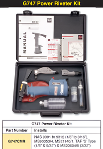 ชุดเครื่องมือย้ำตะปูลมน้ำหนักเบา Alva Engineers G747 - Product Image 4