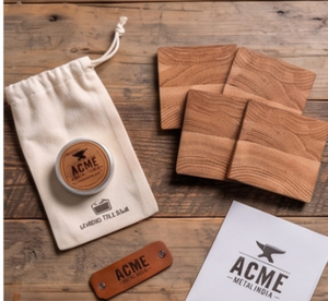Pure Wood <b>Drink</b> <b>Coasters</b> in Modern Walnut with Natural Finished Modern Design Perfect for Home Restaurant Table Accessory - Product Image 1