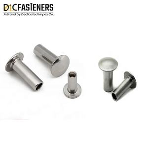 หมุดโลหะกึ่งท่อหัวกลมทำจากสแตนเลสออกแบบได้ตามต้องการ - Product Image 2