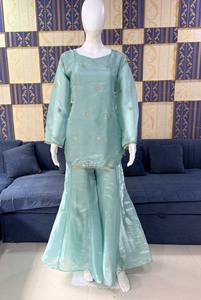 Ensemble Palazzo en Soie Douce de Qualité Supérieure pour Femme – Tenue Quotidienne Confortable – Ensemble Kurta Décontracté – Fournisseur en Gros Inde - Product Image 5
