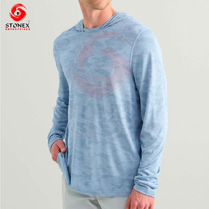 Wholesale Men's <b>UV</b> <b>Protection</b> Fishing <b>Hoodie</b> Quick Dry Long Sleeve Athletic Performance <b>hoodie</b> - Product Image 4