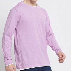 Camiseta de manga larga para hombre, estilo urbano, holgada, con hombros caídos, diseño moderno, informal, cómoda - Product Image 3