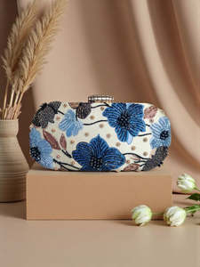 Indian Printed Embroidery <b>Clutch</b> Purse Handmade <b>Wedding</b> Evening Party <b>Bag</b> Wholesale - Product Image 1