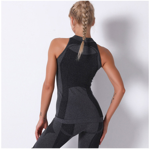 Chaleco para mujer, camiseta sin mangas elástica y sexy, camiseta corta de color liso para verano, chaleco informal ligero y transpirable - Product Image 6